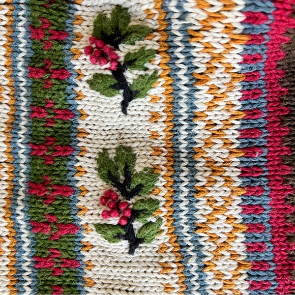 Vintage cottagecore sweater cardigan knit nature‎ - Picture 3 of 12